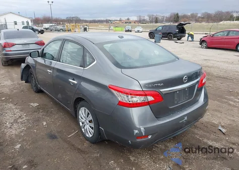 2015 Nissan Sentra Sv z USA, uszkodzony, nr VIN 3N1AB7AP1FL676653